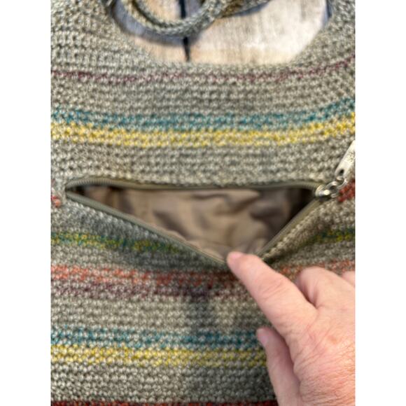 THE SAK Women’s Boho Crochet Multicolor Stripe Shoulder Bag - Picture 4 of 7